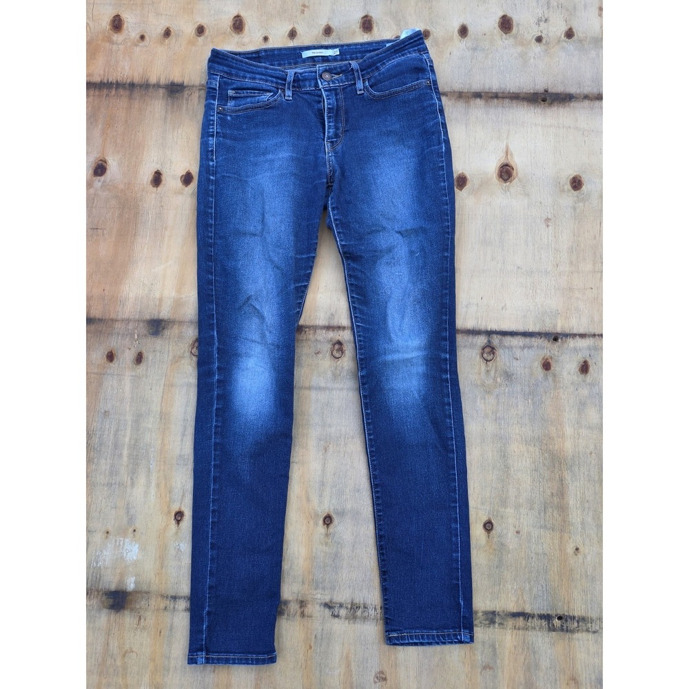 Levi's 711 High Rise Skinny Jeans Womens 27x30 Blue Denim Pants 18881-0086
